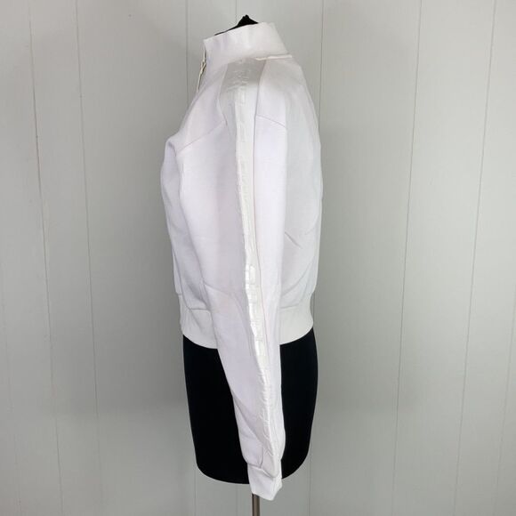 Guess Allie Logo-Striped Zippered Sweatshirt XL - Picture 2 of 9